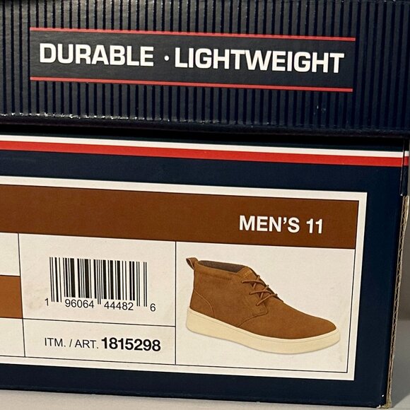 Izod Menโs Palmer Chukka Ankle Boot Size 11 Brown Memory Foam Lace Up Casual NEW - Picture 10 of 14